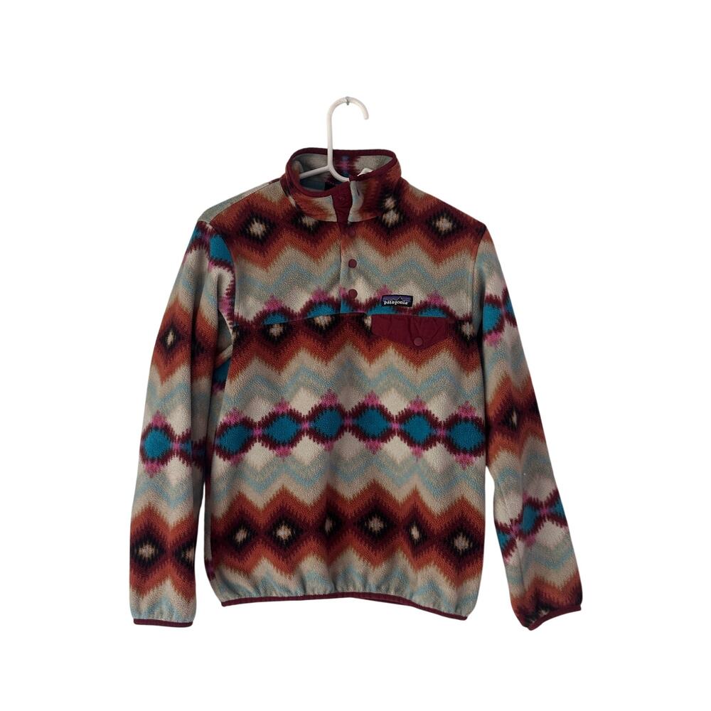 Patagonia Synchilla Snap-T Fleece Pullover Small Cinder Red Timber Twist